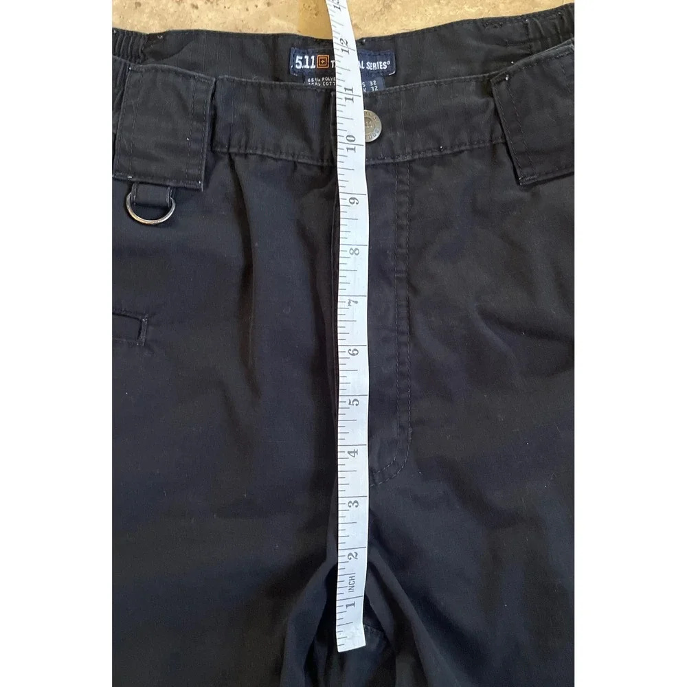 5.11 Tactical Series Mens Black Ripstop Cargo Shorts Size 32 Utility‎ Workwear